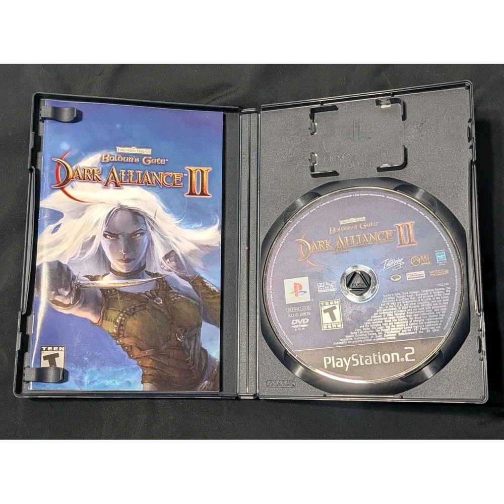 Baldur's Gate: Dark Alliance II (PS2, 2004) - Complete in Box (CIB) w/ Manual